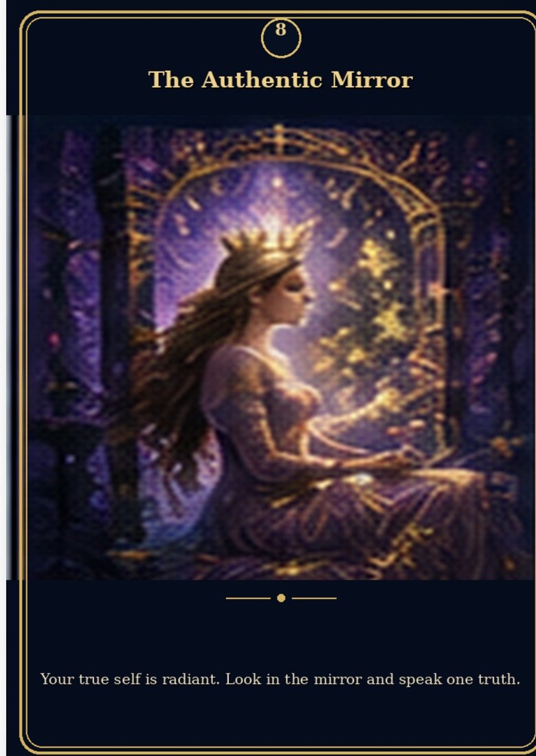 Card 8, The Authentic Mirror